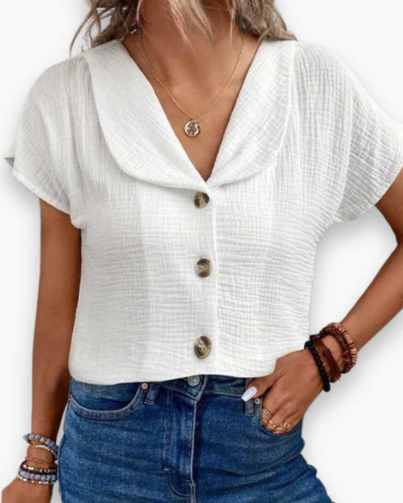 Chemisier chic décontracté femme | Chemisier d'été 2