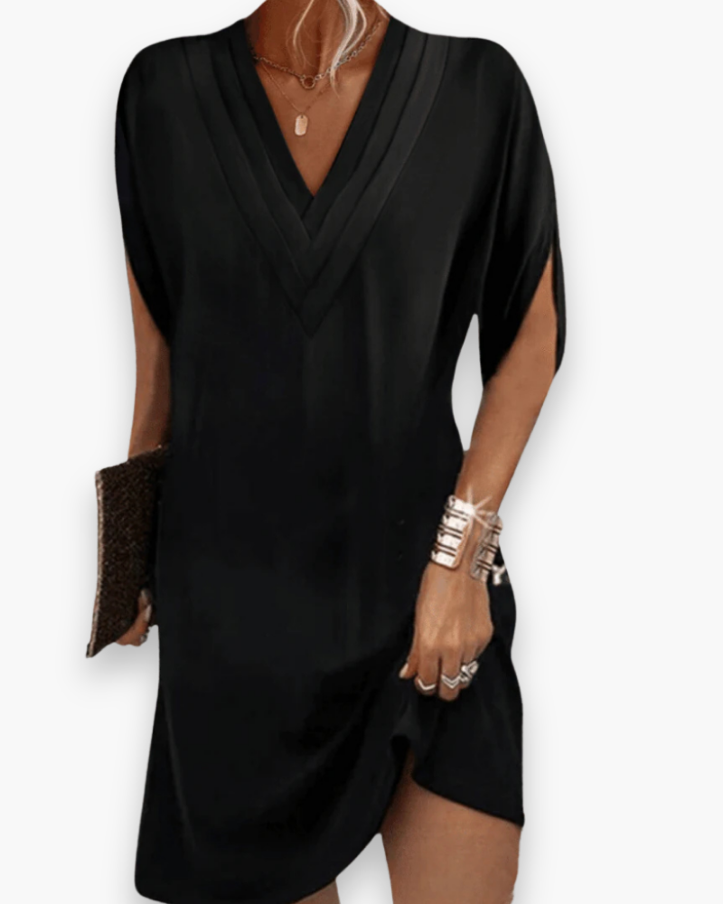 Robe élégante col V femme | Mini 2