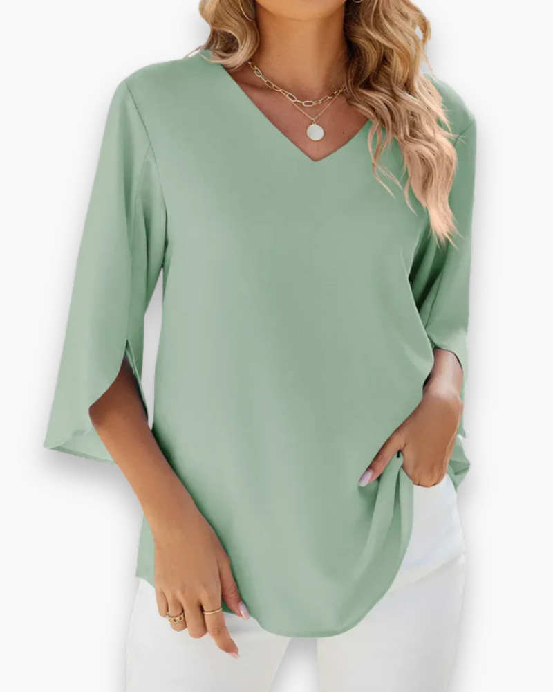 Blouse élégante femme | Col en V 6