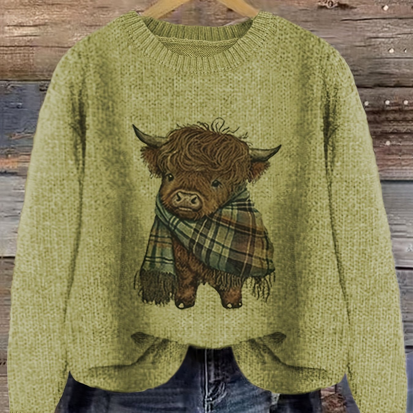 Aurélie - Pull Chic Imprimé Vache