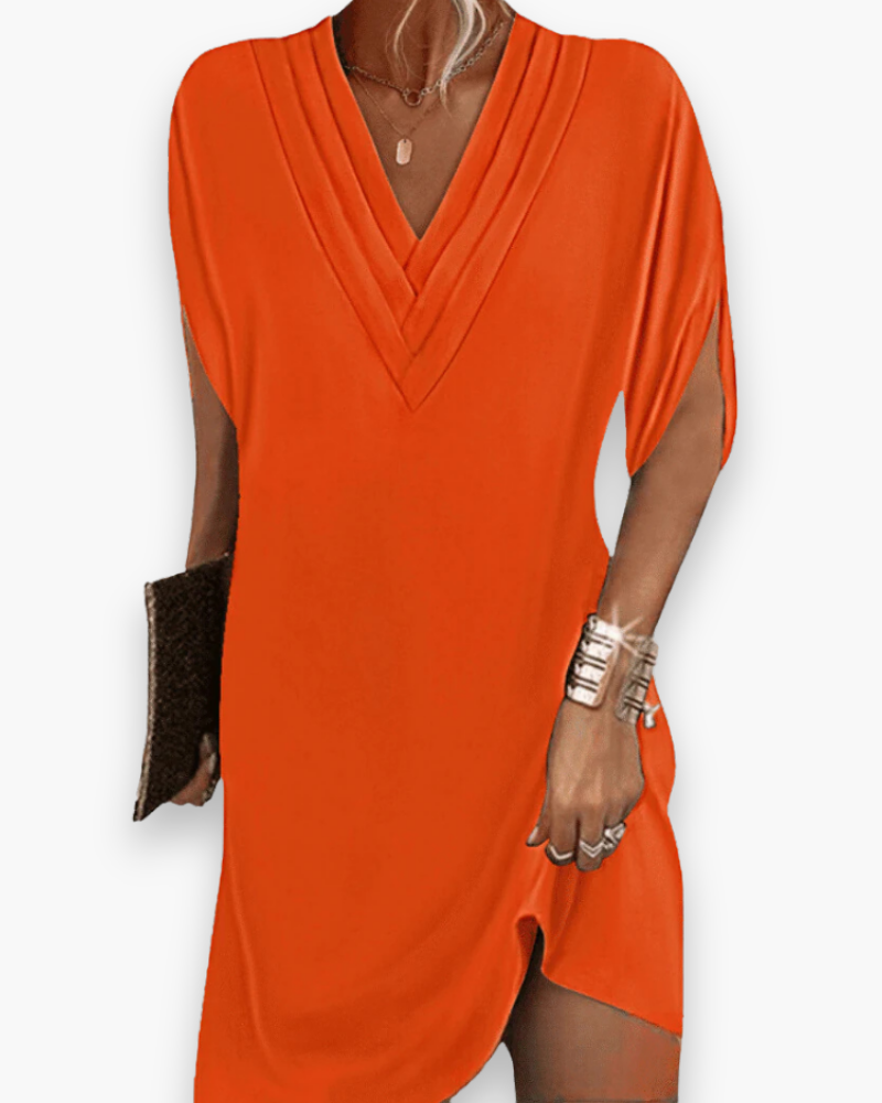 Robe élégante col V femme | Mini 5