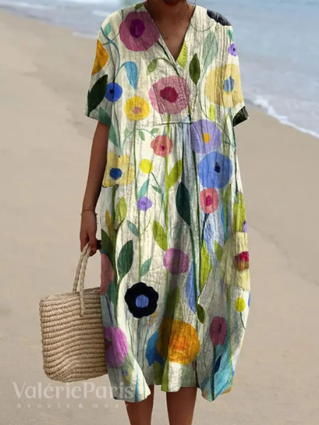 Ophelia - Robe décontractée à imprimé floral