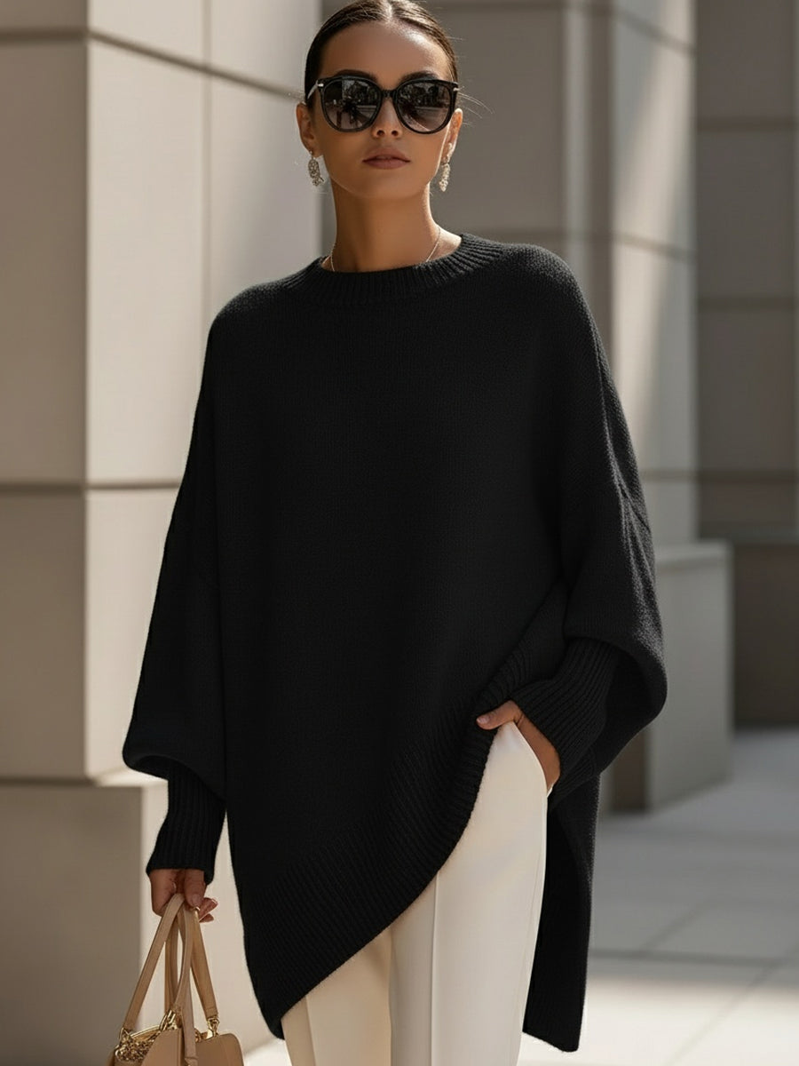 Yasmine – Poncho oversize femme élégant