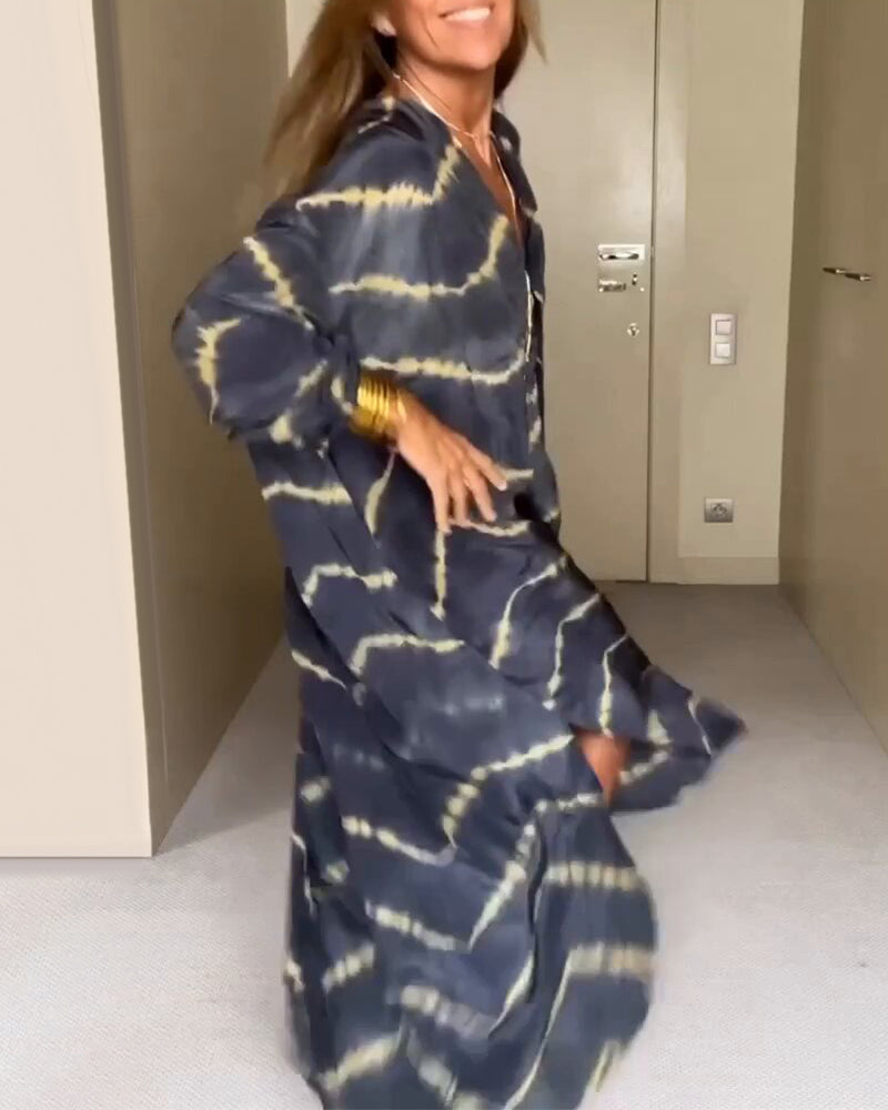 Philomène - Robe Ample Avec Col En V Et Coupe Fluide Élégante