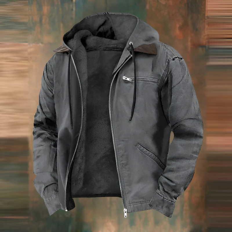 Michel - Veste Chic Doublure Polaire à Capuche