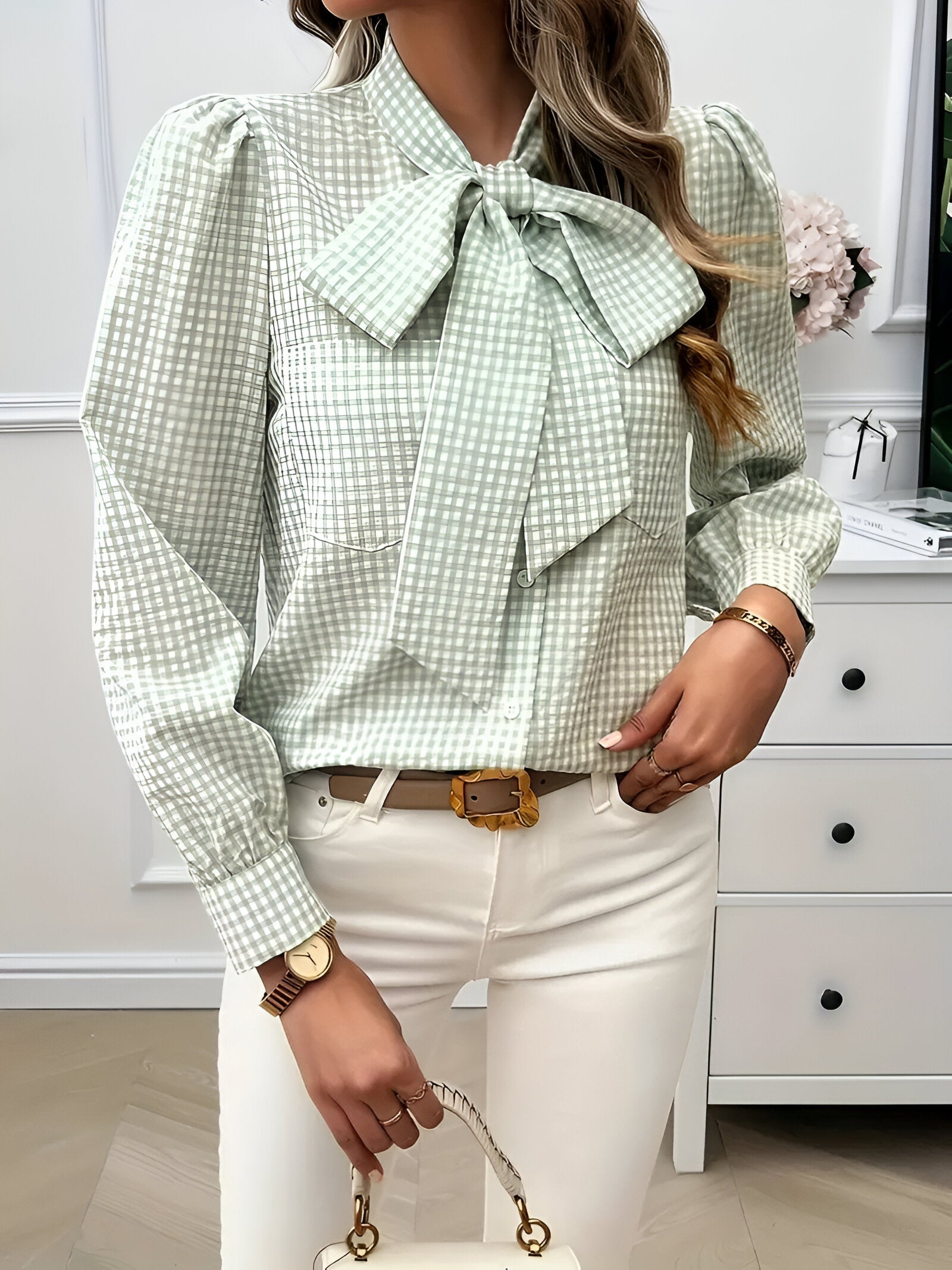 Chemise Femme À Manches Bouffantes - Aline