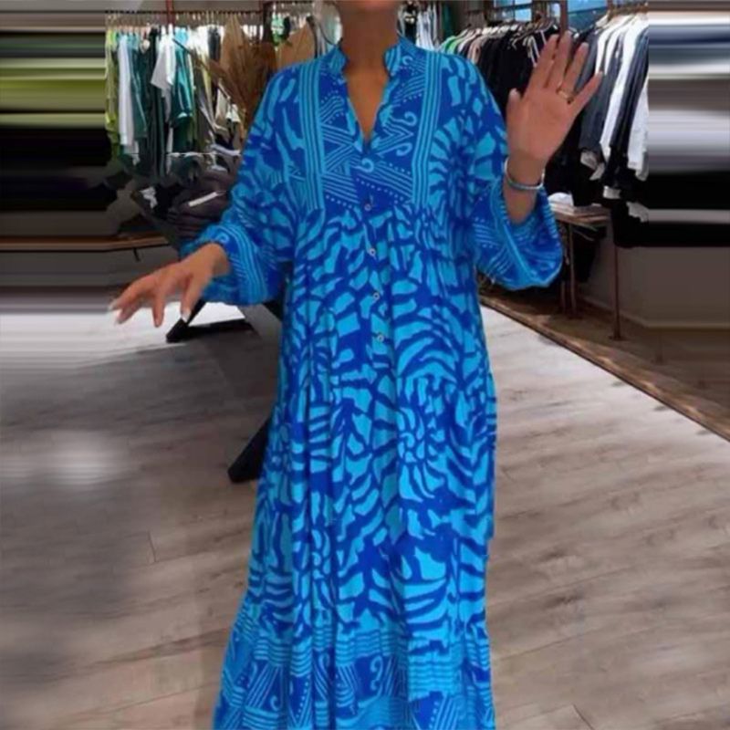Robe longue femme bohème fluide - Linda