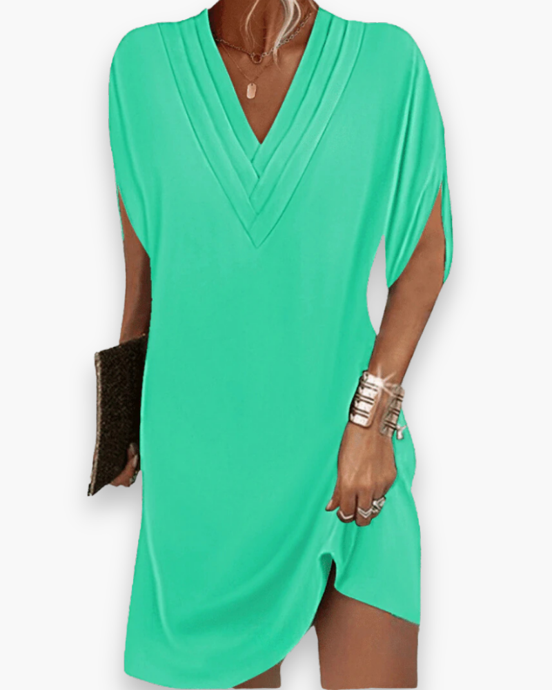 Robe élégante col V femme | Mini 4