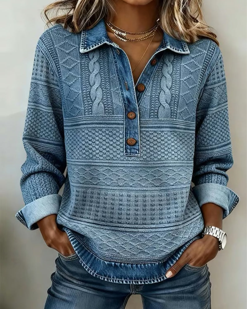 Florence | Pull Élégant Torsadé Col Polo