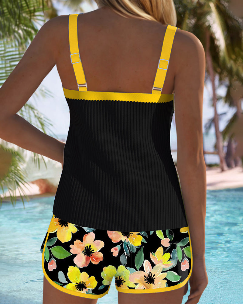 Margaux - Tankini Fleuri Élégant