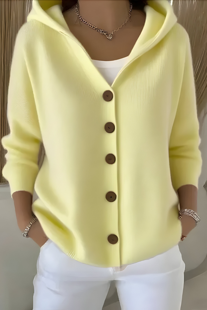 Camille - Cardigan Chic Oversize à Capuche