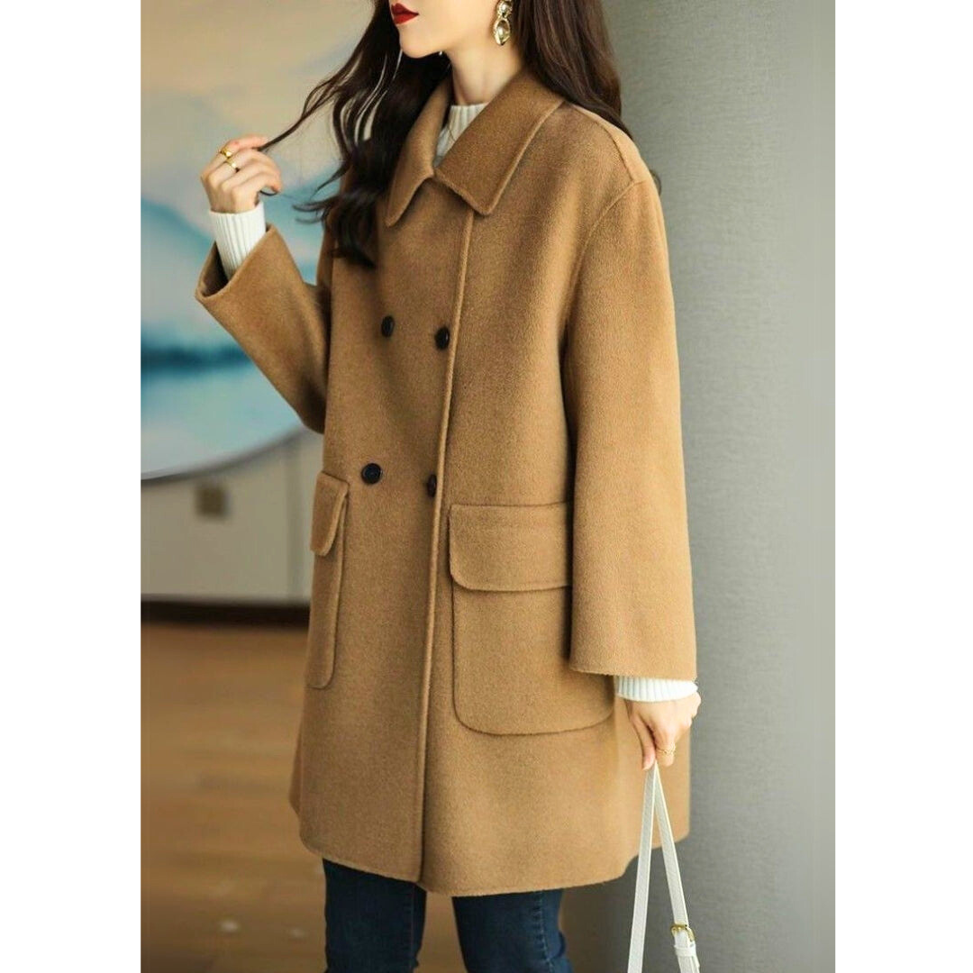 Karine | Manteau Élégant Court Chaud