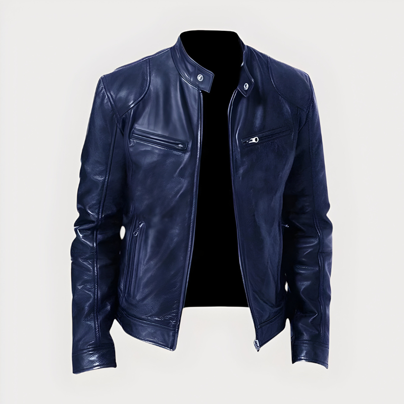 Damien - Veste Élégante Motard Zippée