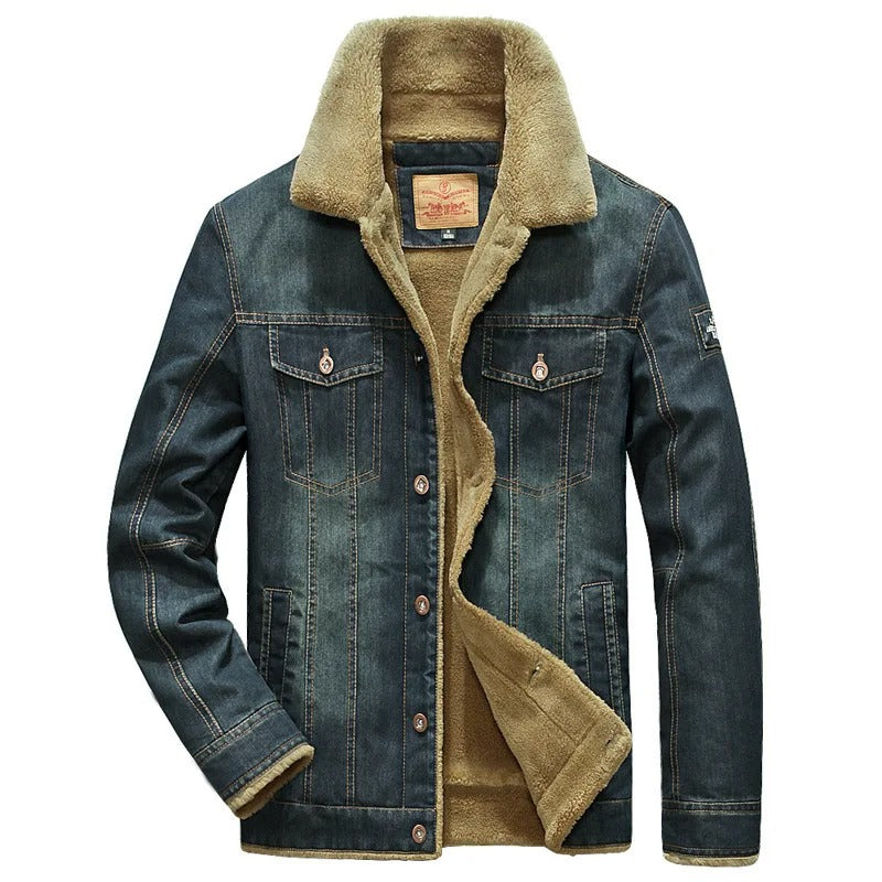 Noah - Veste homme jean doublée hiver