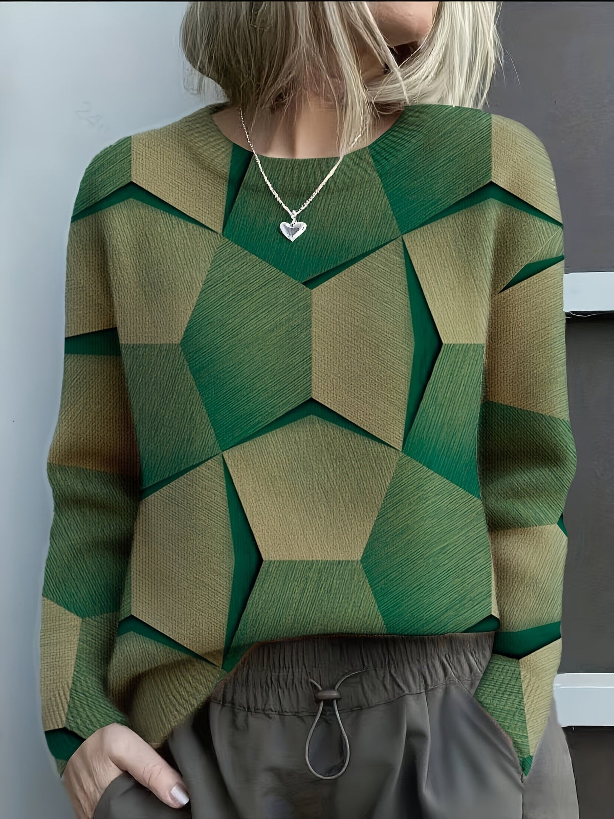 Chloé - Pull Chic Imprimé Géométrique