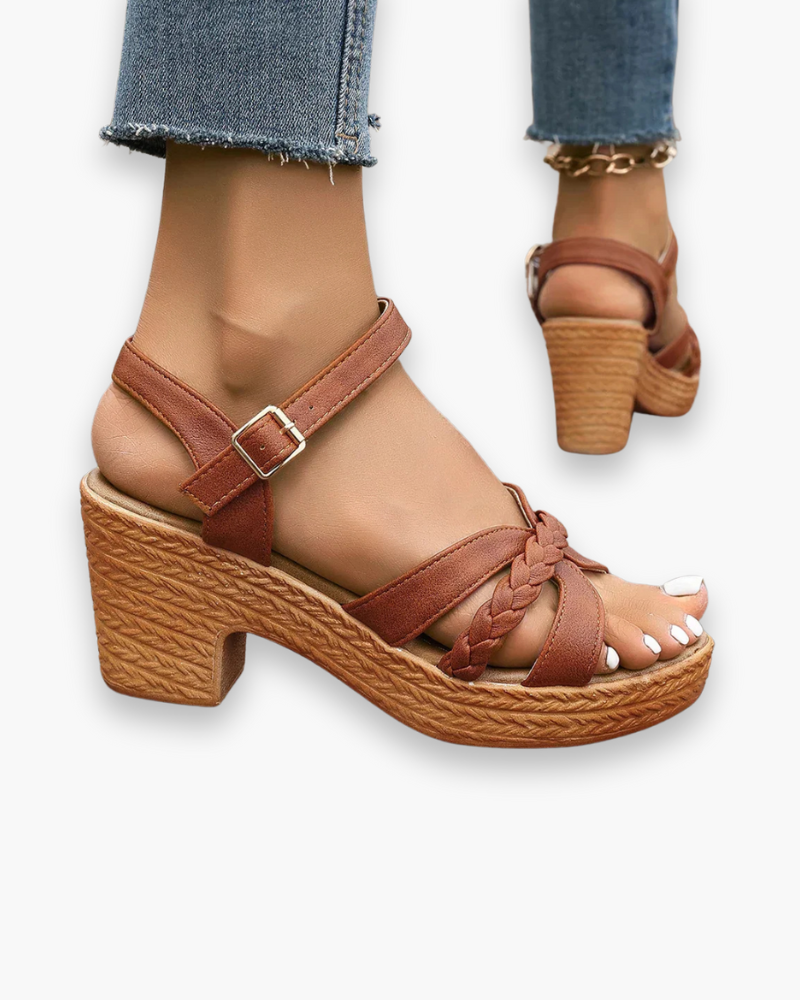 Sandales à talon confort femme | Style plateforme élégant 4