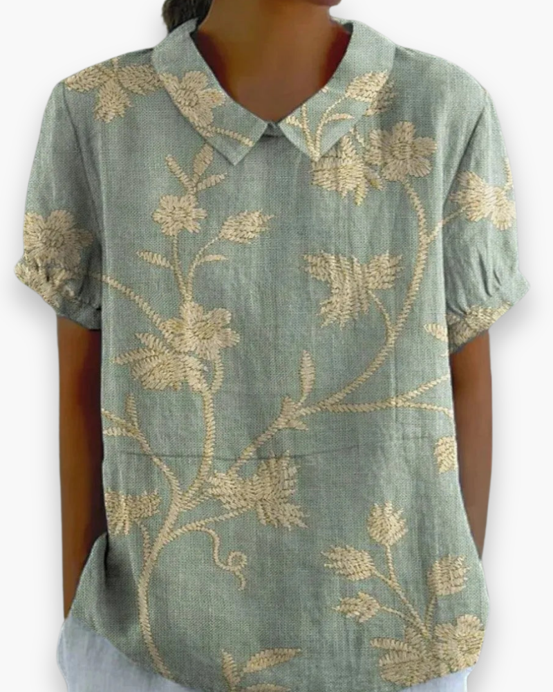 Blouse Florale Décontractée pour Femme | Légère et Libre 1