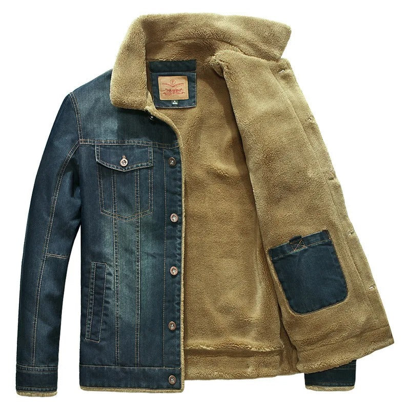 Noah - Veste homme jean doublée hiver