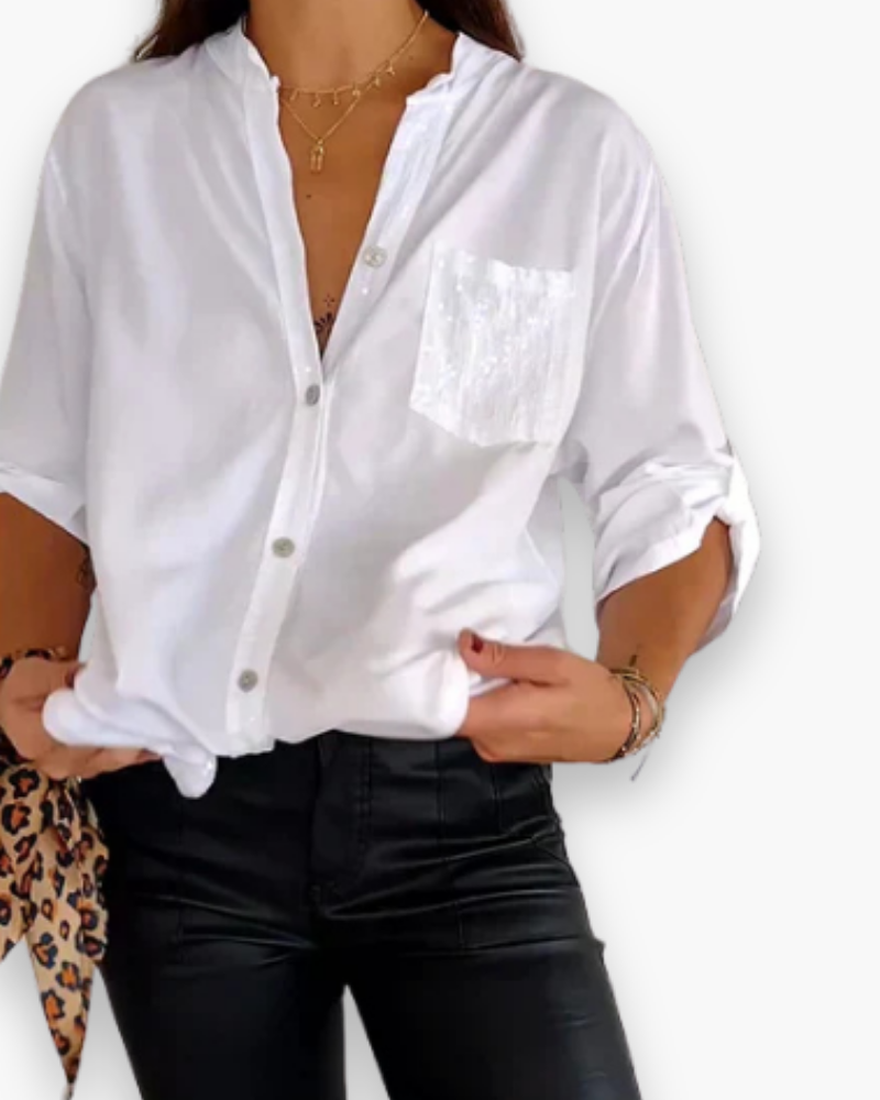 Top long à sequins femme | Look glamour 5