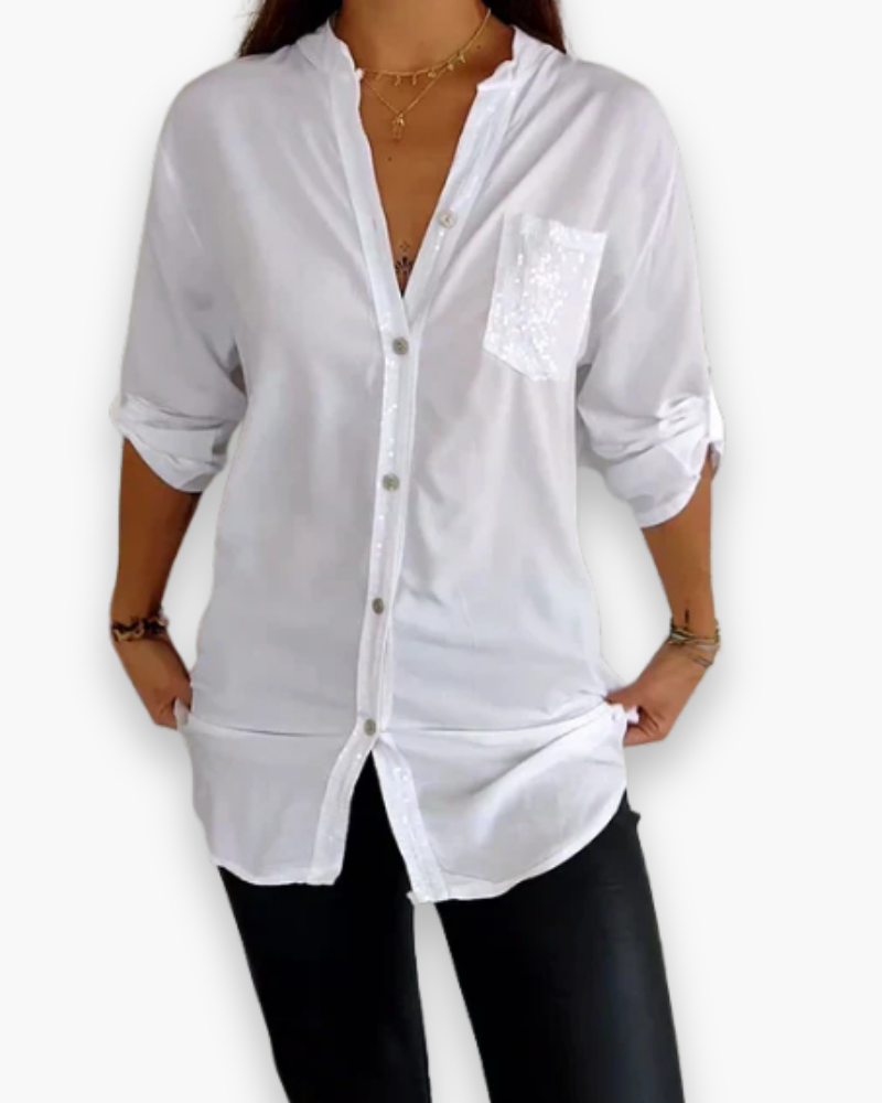 Top long à sequins femme | Look glamour 6