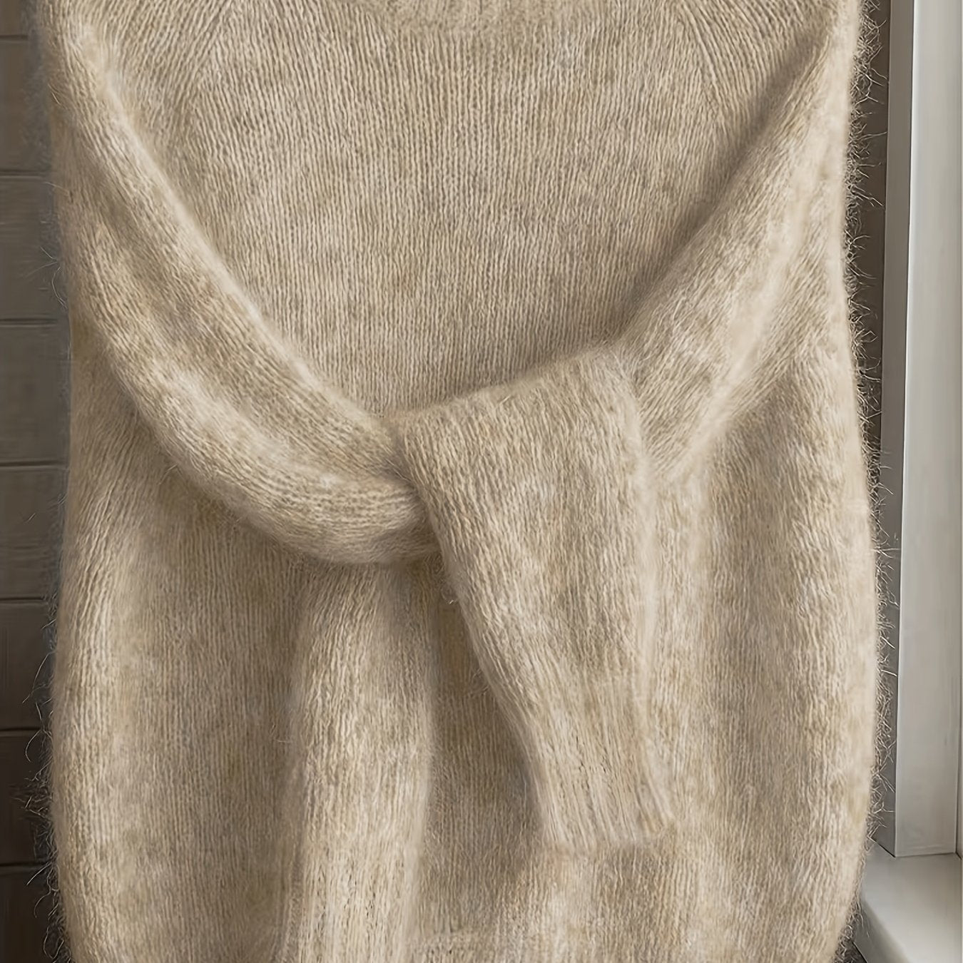 Nathalie - Pull Féminin Mohair Col Rond