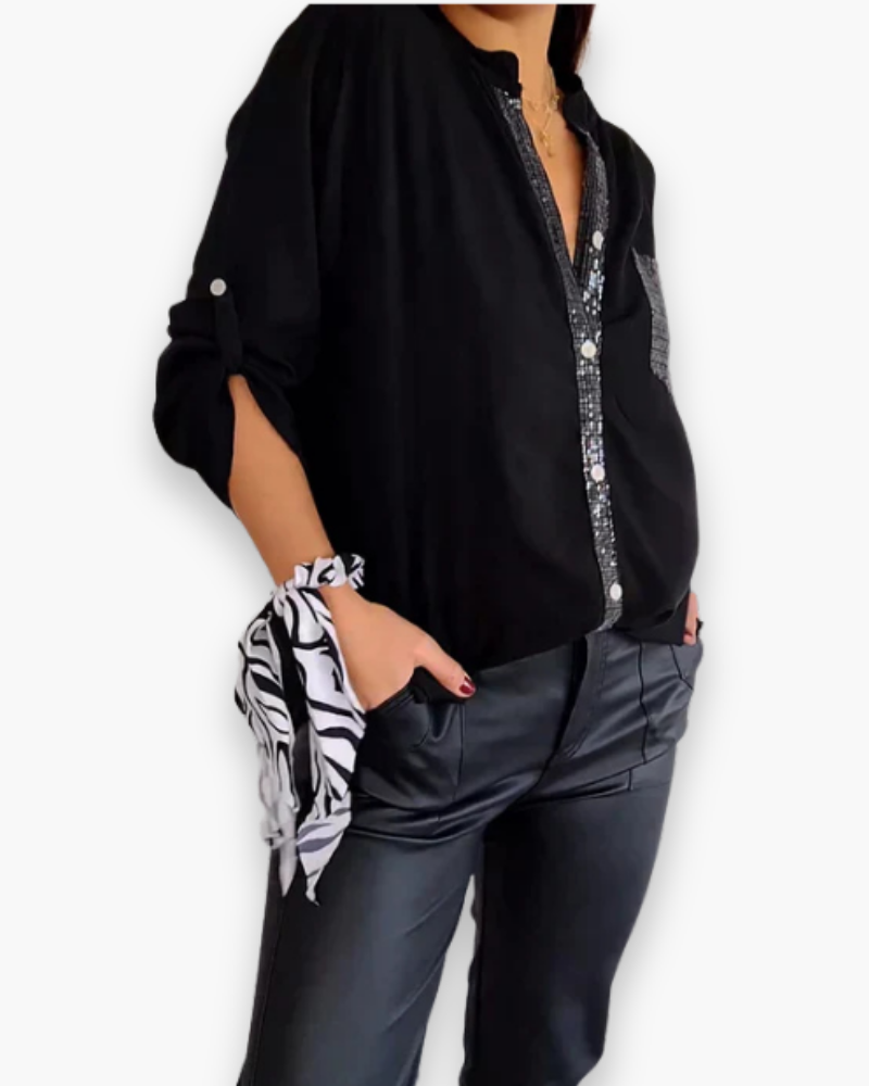 Top long à sequins femme | Look glamour 2