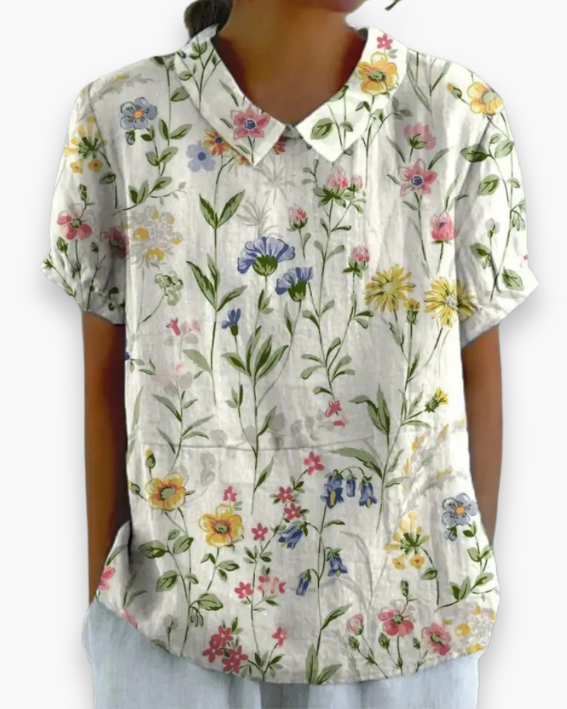 Blouse Florale Décontractée pour Femme | Légère et Libre 2