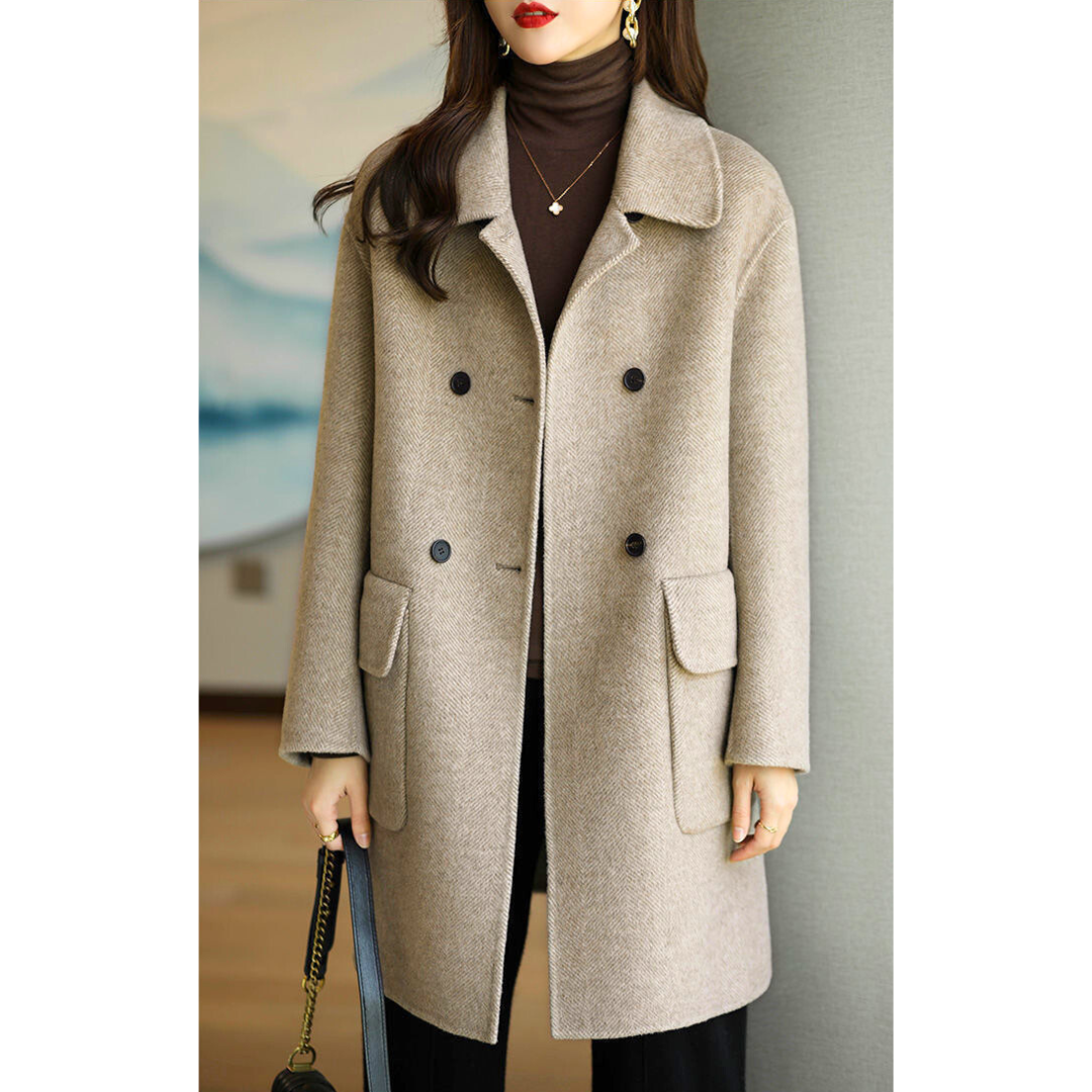 Karine | Manteau Élégant Court Chaud