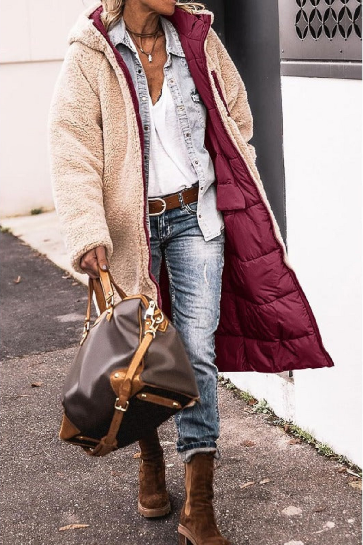 Hélène | Doudoune Chic Longue Réversible