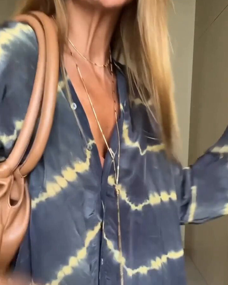 Philomène - Robe Ample Avec Col En V Et Coupe Fluide Élégante