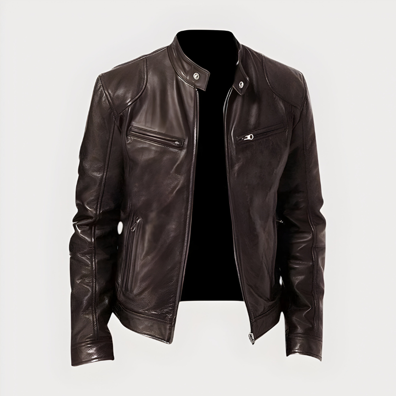Damien - Veste Élégante Motard Zippée