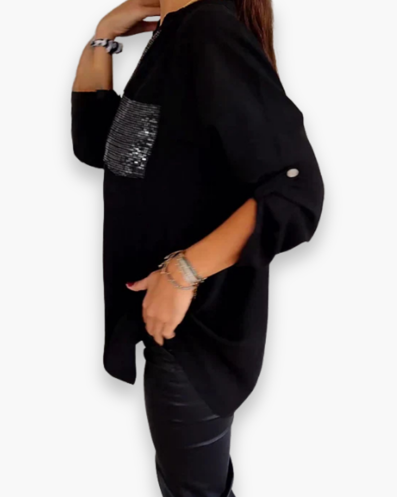 Top long à sequins femme | Look glamour 3