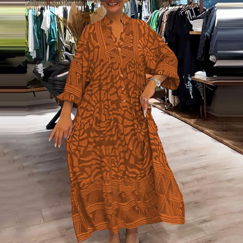 Robe longue femme bohème fluide - Linda