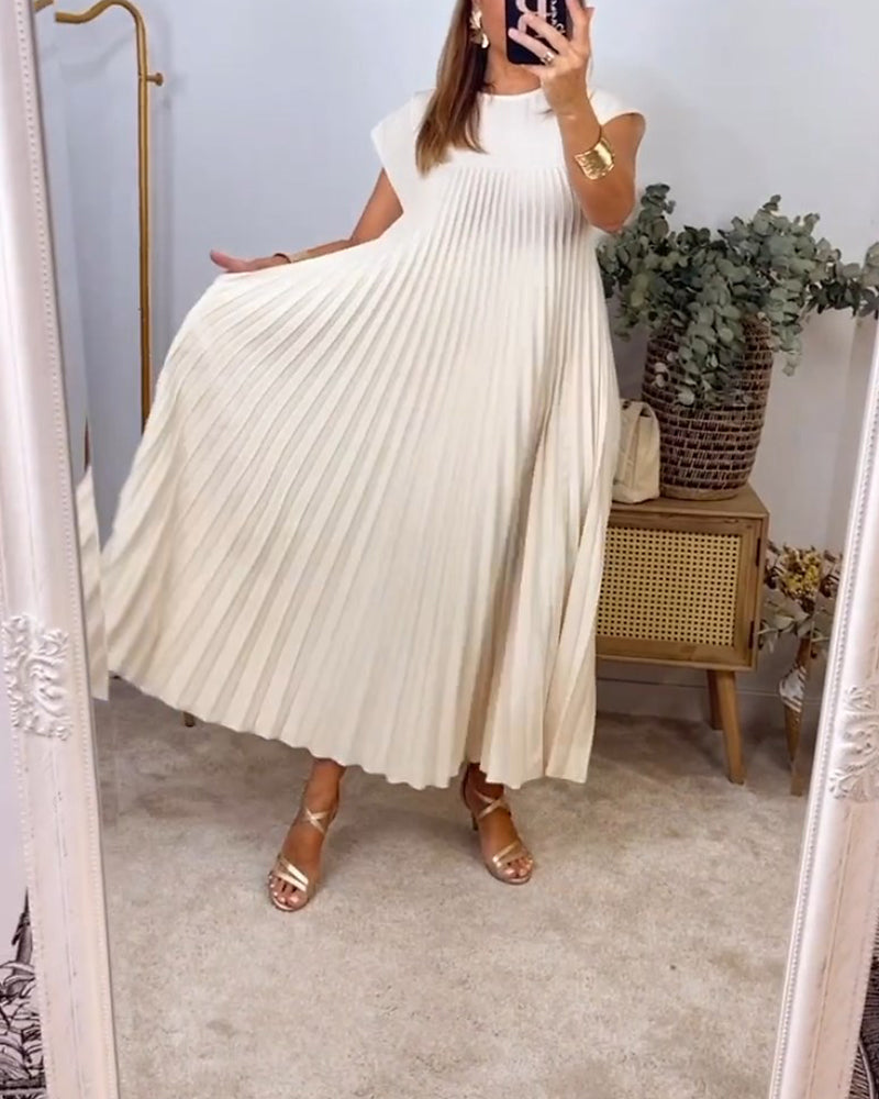 Saskia - Sublime Robe Longue Plissée