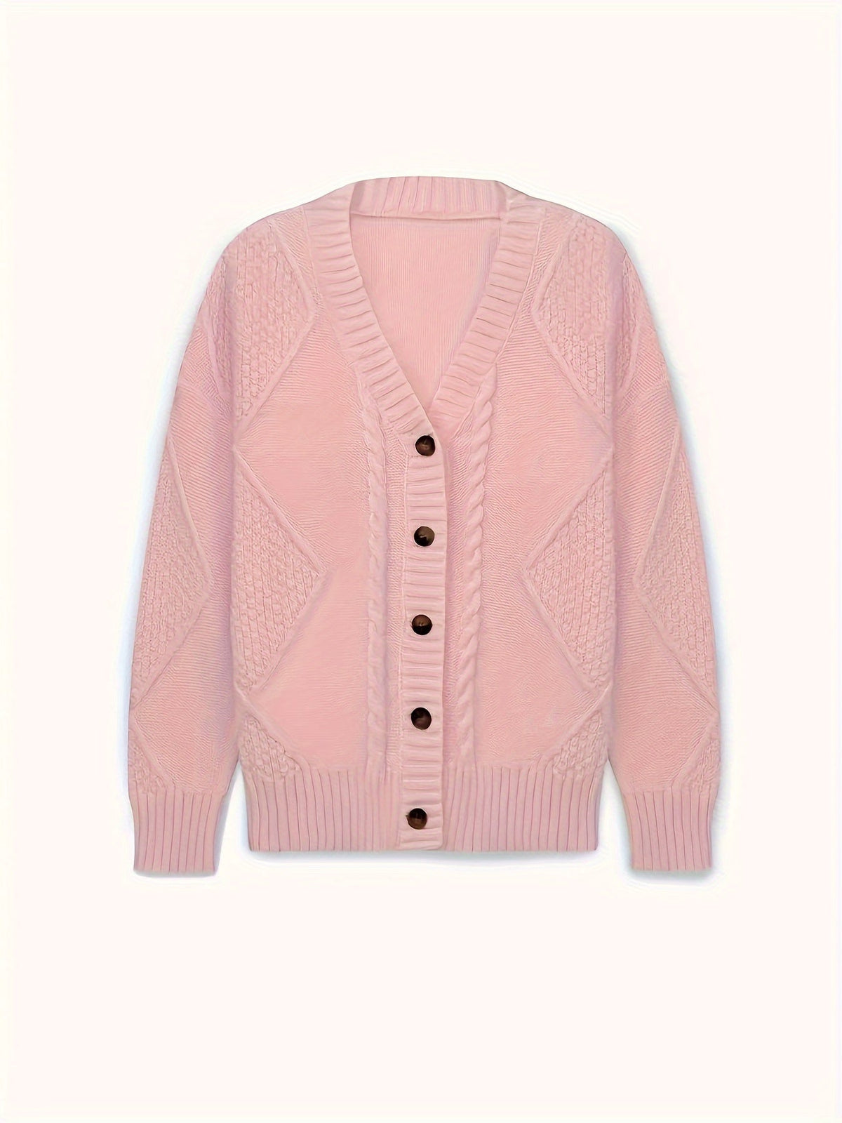 Aurélie - Cardigan Élégant Torsadé Col V