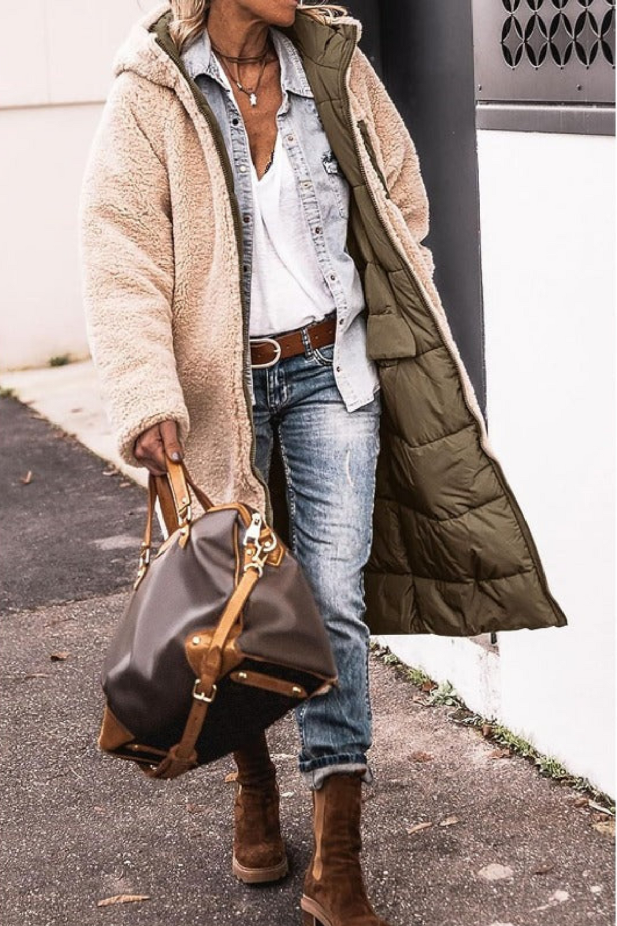 Hélène | Doudoune Chic Longue Réversible