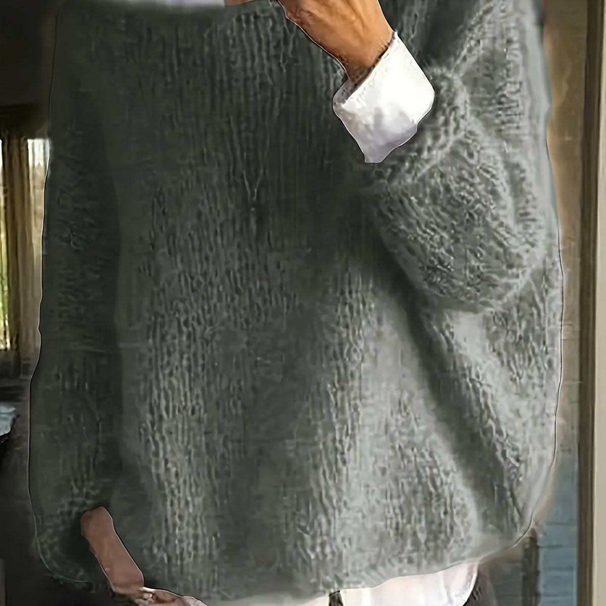Sandrine - Pull Élégant Oversize Maille