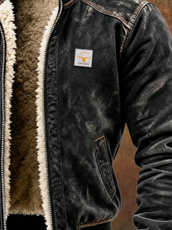 Julien - Veste Intemporelle Simili Cuir Fourrée
