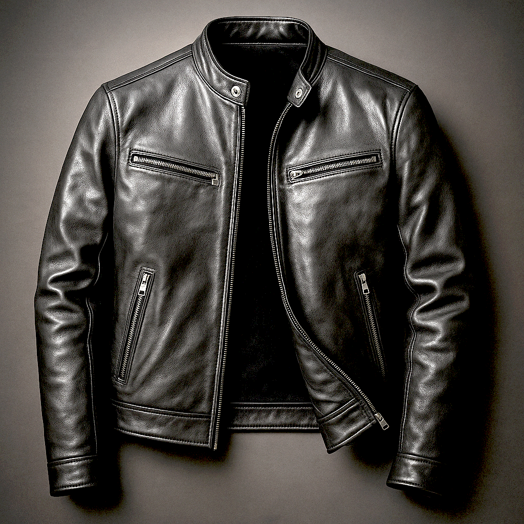 Antoine - Veste Moderne Cuir Ajustée