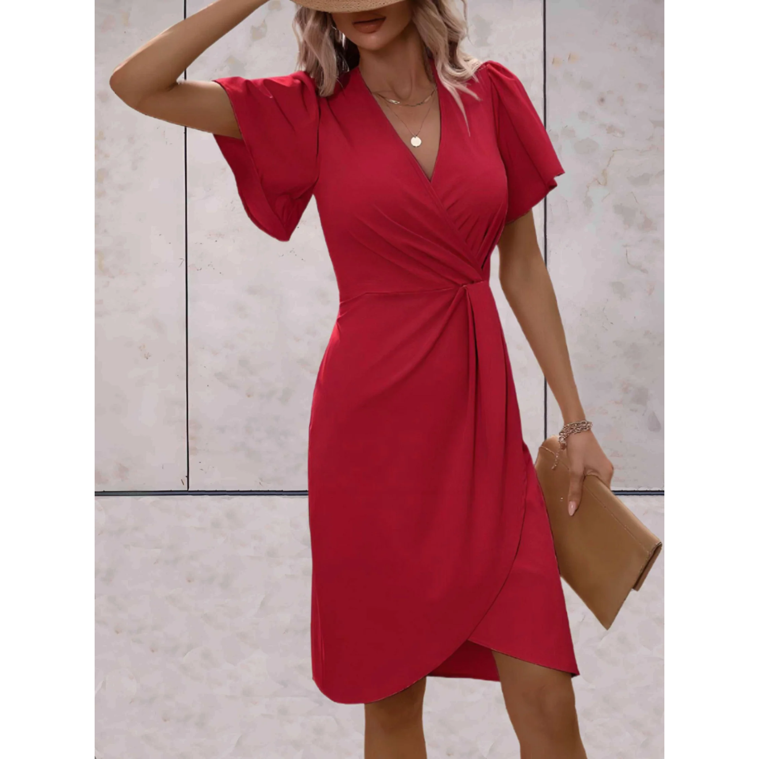 Inès - Robe Portefeuille Raffinée