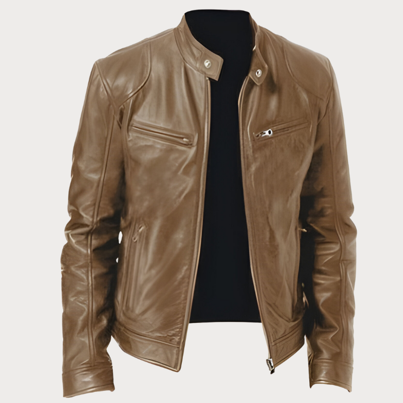 Damien - Veste Élégante Motard Zippée