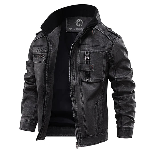 Hugo - Veste biker homme en cuir