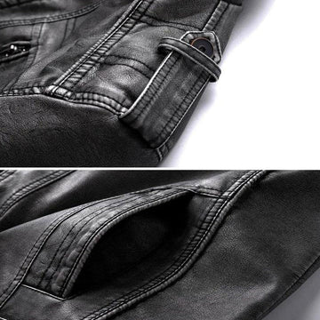 Hugo - Veste biker homme en cuir