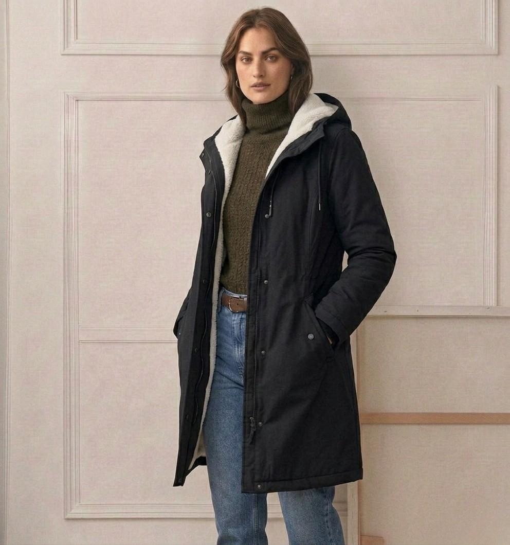 Nathalie | Parka Élégante Chaude à Capuche