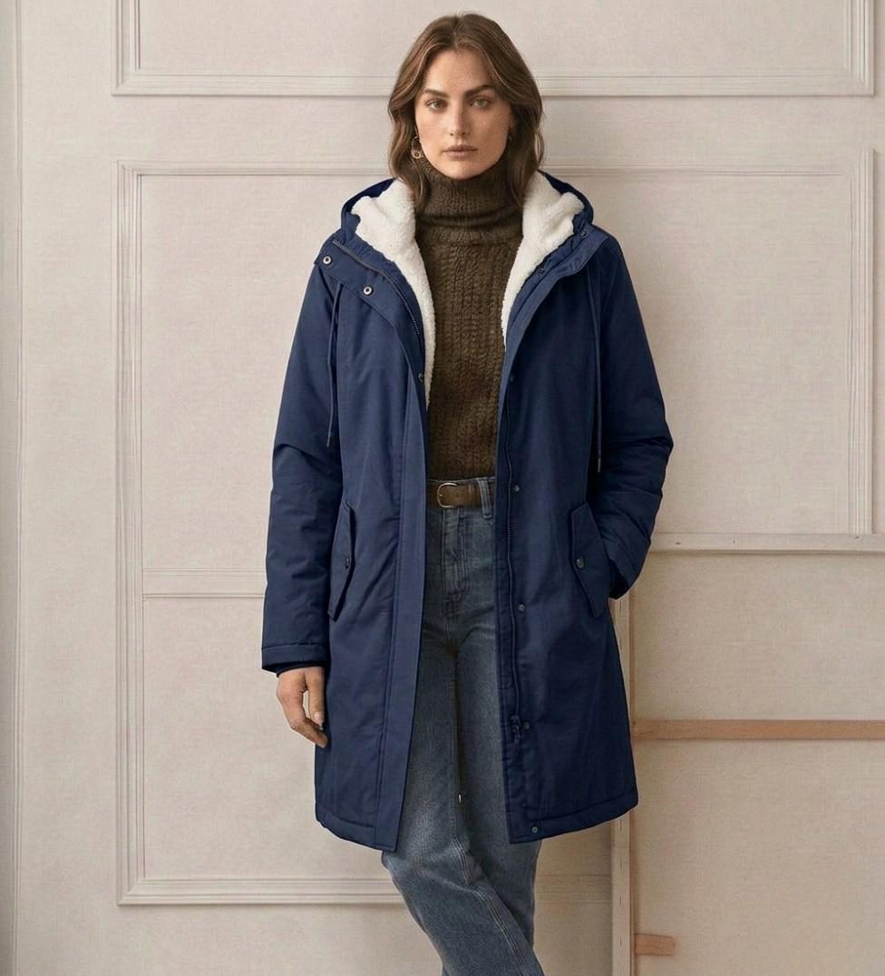 Nathalie | Parka Élégante Chaude à Capuche