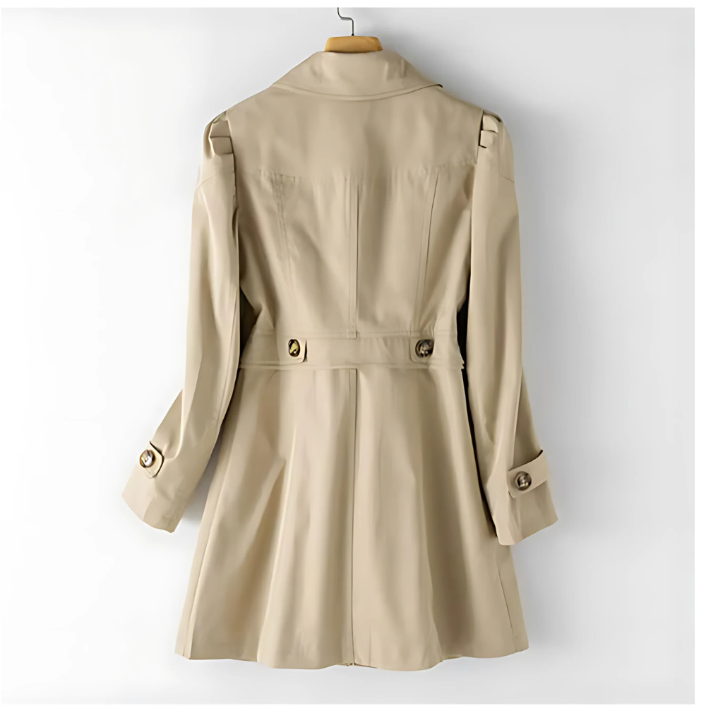 Brigitte | Trench Élégant Coupe Droite