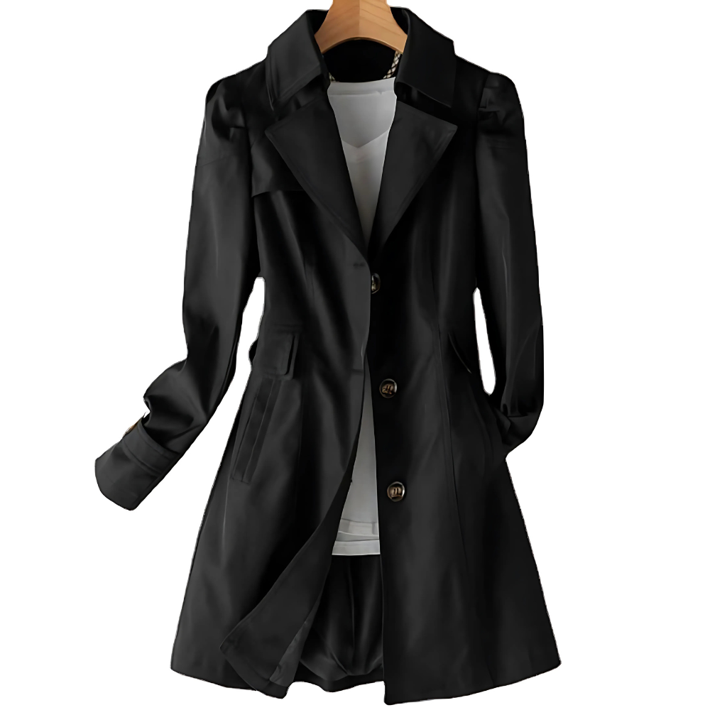 Brigitte | Trench Élégant Coupe Droite