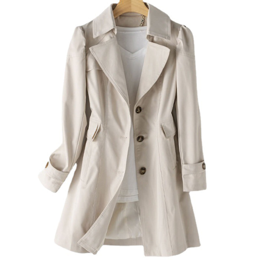 Brigitte | Trench Élégant Coupe Droite