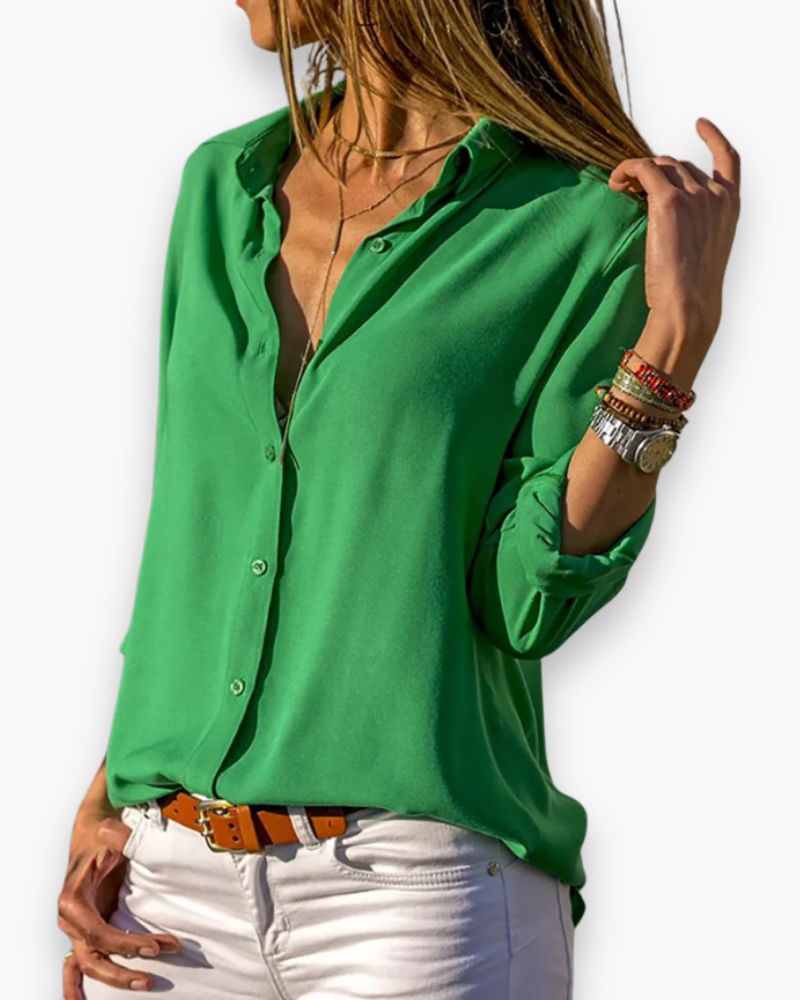 Chemisier ajusté à col classique pour femme | Chic et élégante