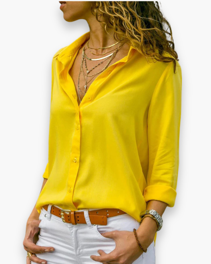 Chemisier ajusté à col classique pour femme | Chic et élégante